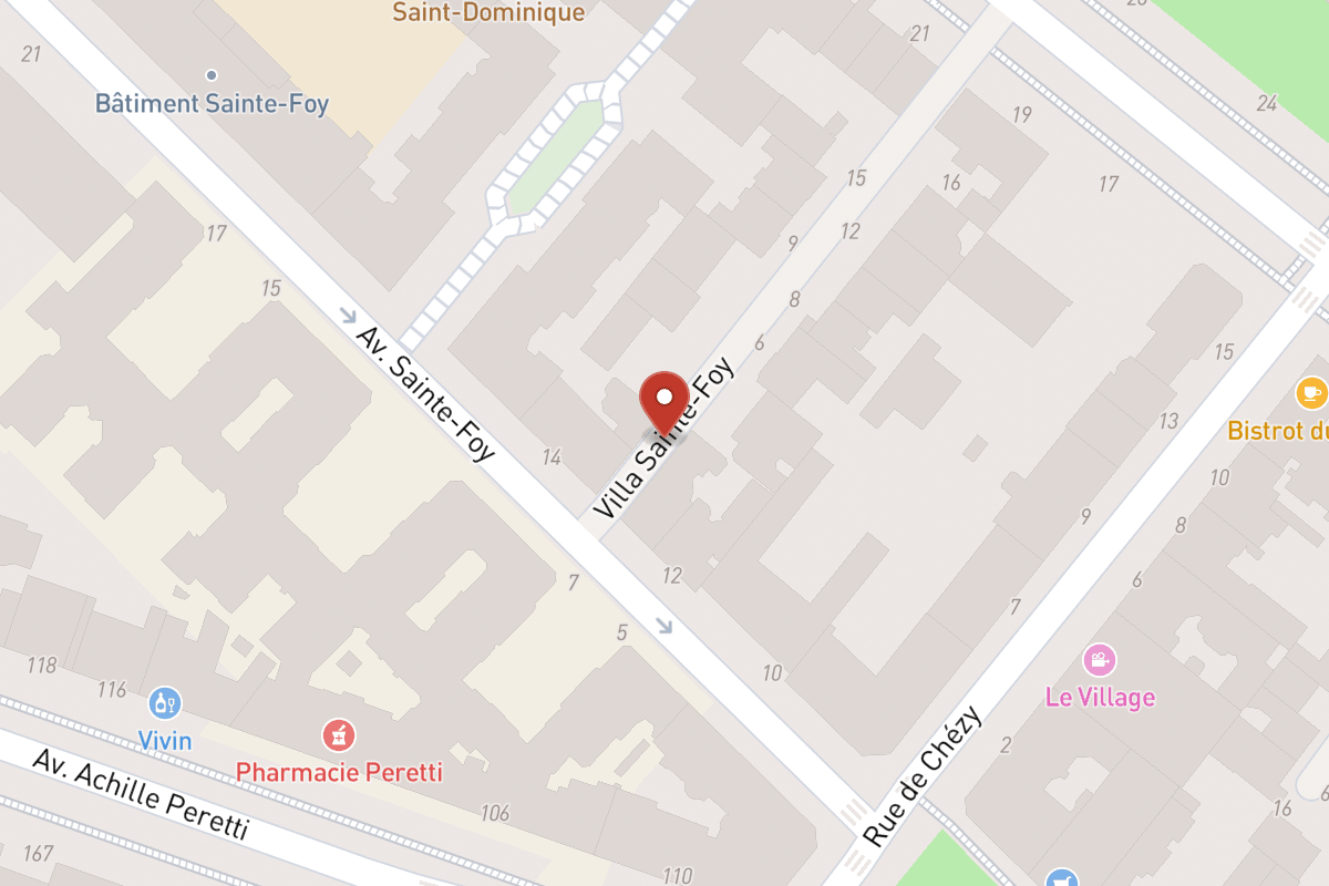 Plan de situation — 7 Avenue Sainte-Foy