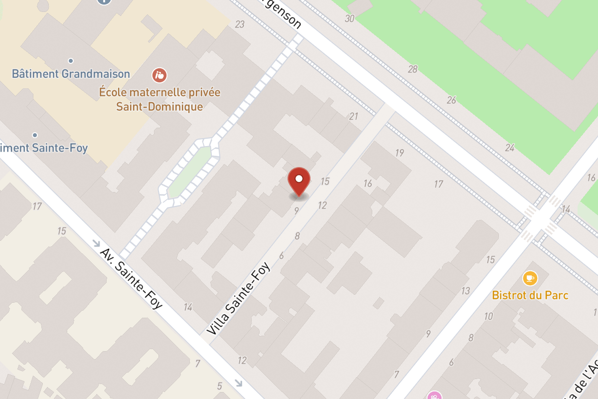 Plan de situation — 9BIS Avenue Sainte-Foy