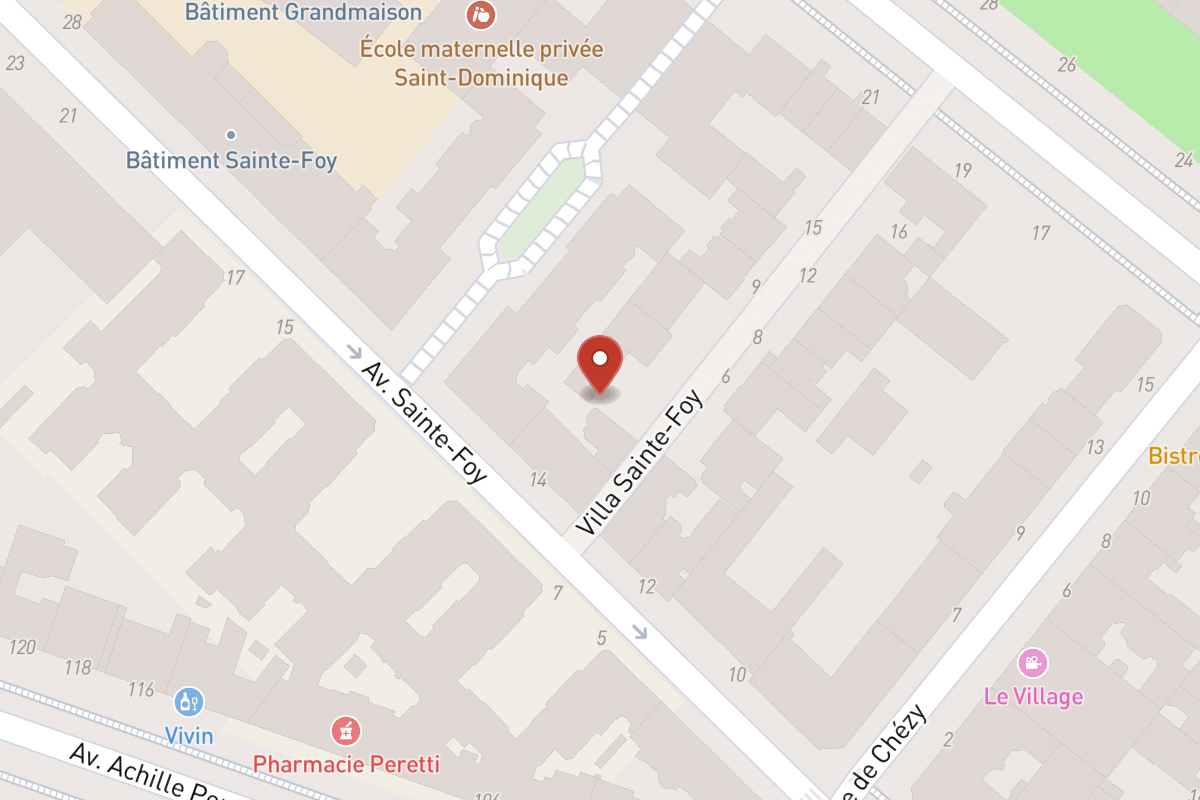 Plan de situation — 9 Avenue Sainte-Foy