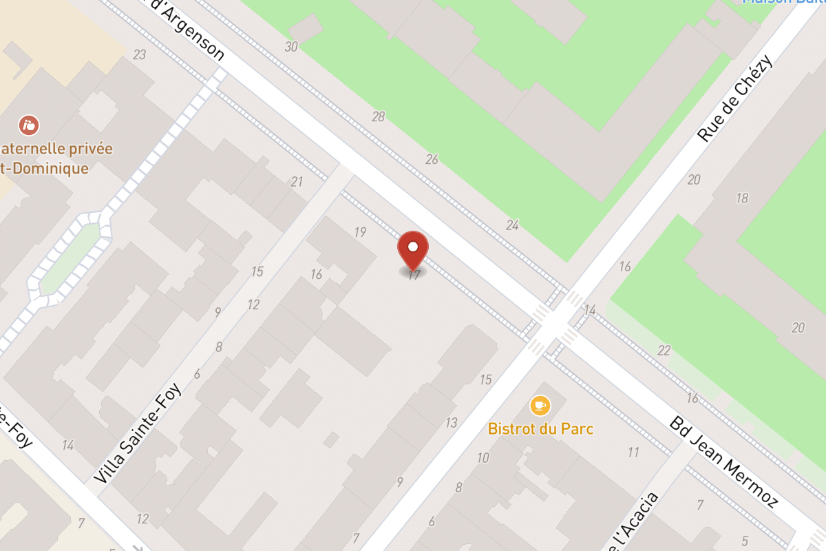 Plan de situation — 17 Boulevard Argenson