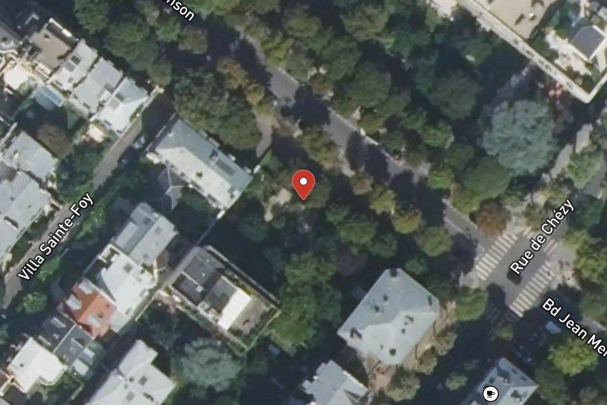Vue satellite — 17 Boulevard Argenson