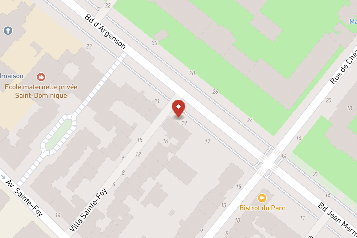Plan de situation — 19BIS Boulevard Argenson