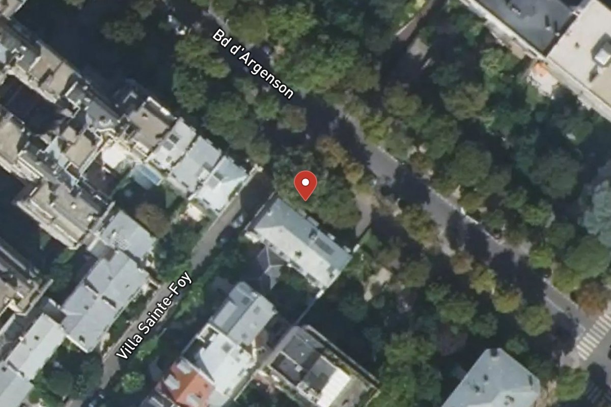 Vue satellite — 19BIS Boulevard Argenson