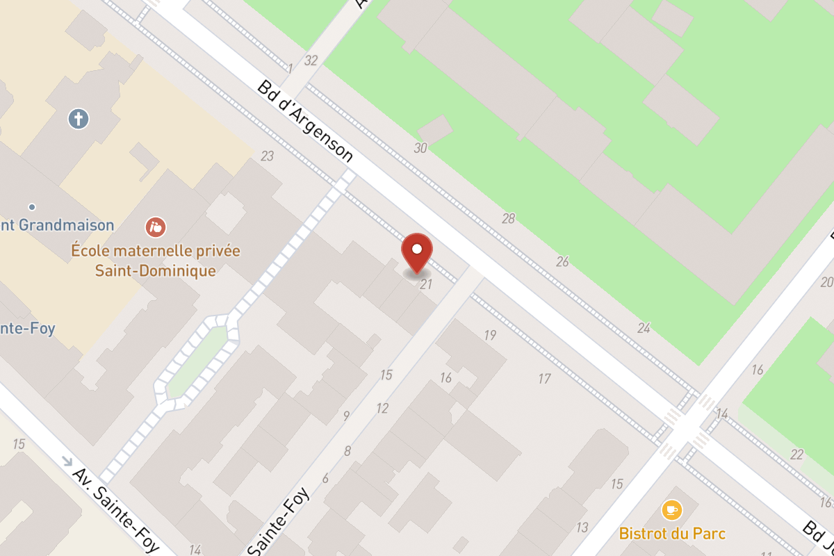 Plan de situation — 21BIS Boulevard Argenson