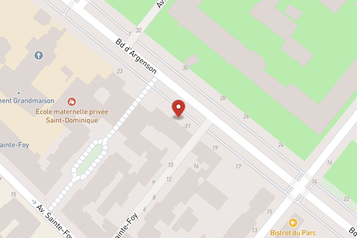 Plan de situation — 21TER Boulevard Argenson