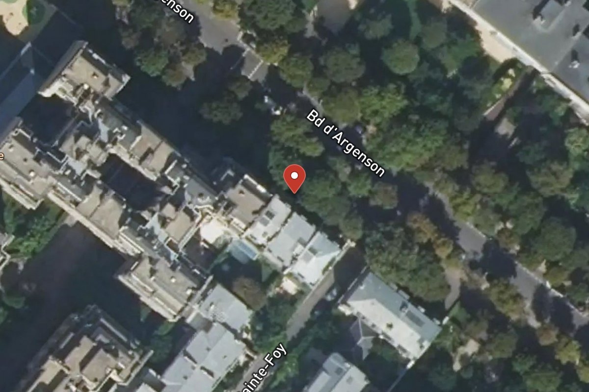 Vue satellite — 21TER Boulevard Argenson