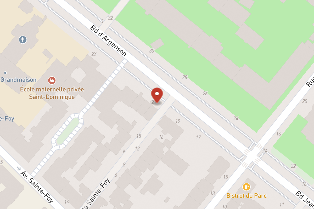 Plan de situation — 21 Boulevard Argenson