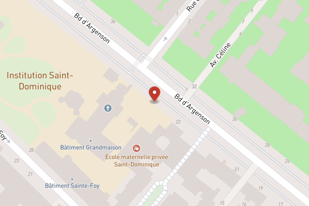 Plan de situation — 23BIS Boulevard Argenson