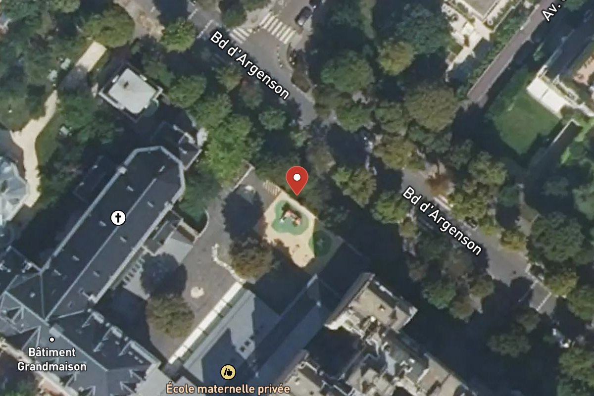 Vue satellite — 23BIS Boulevard Argenson