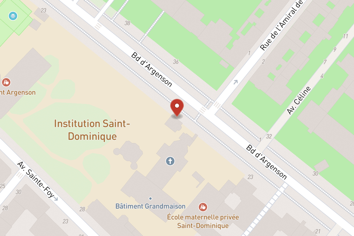 Plan de situation — 23TER Boulevard Argenson