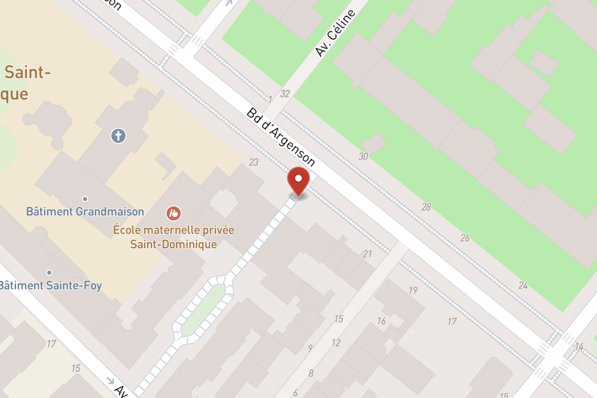 Plan de situation — 23 Boulevard Argenson