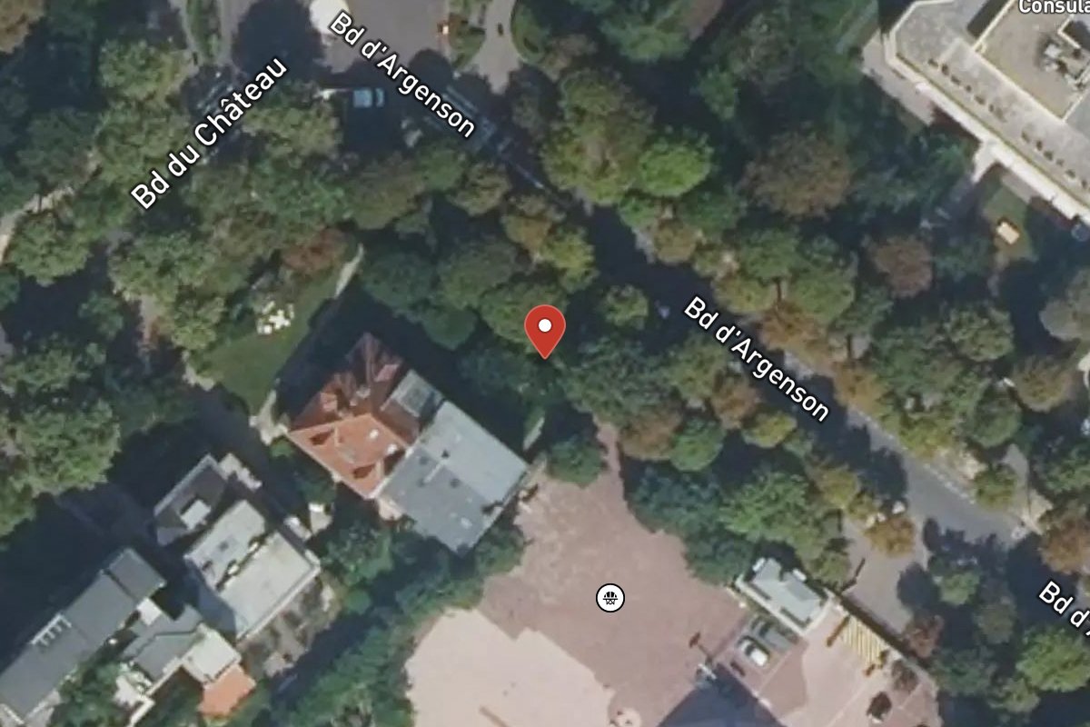 Vue satellite — 25 Boulevard Argenson