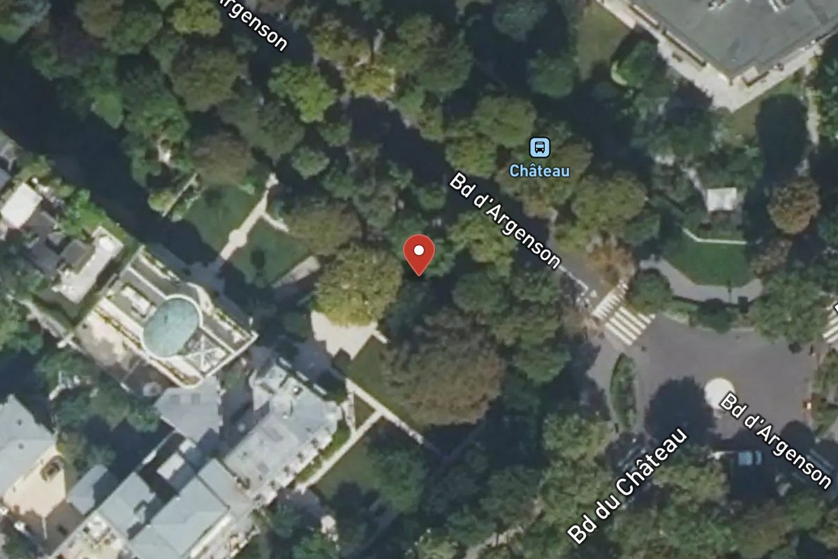 Vue satellite — 27 Boulevard Argenson