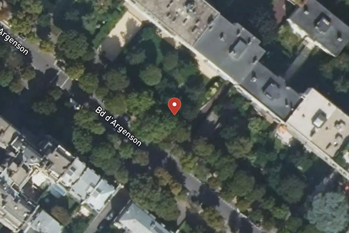 Vue satellite — 28 Boulevard Argenson