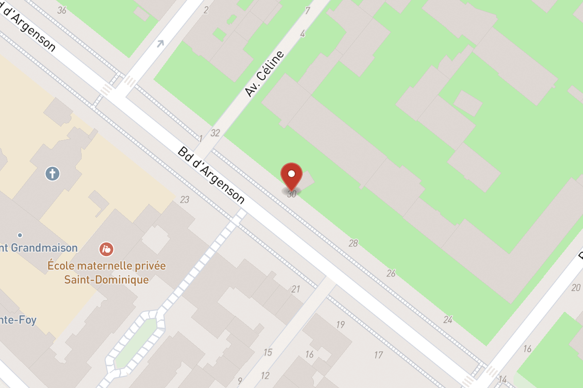 Plan de situation — 30 Boulevard Argenson