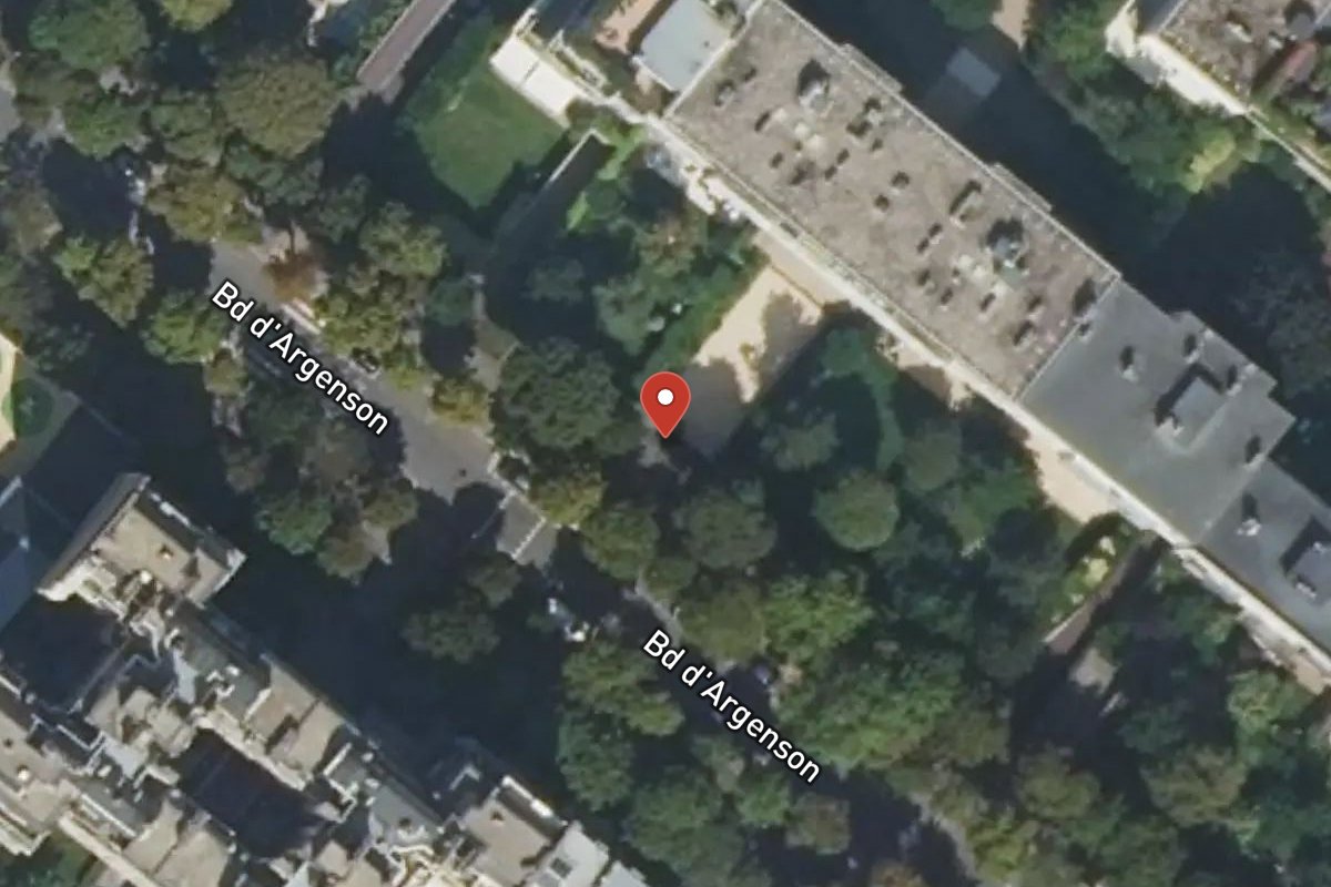 Vue satellite — 30 Boulevard Argenson