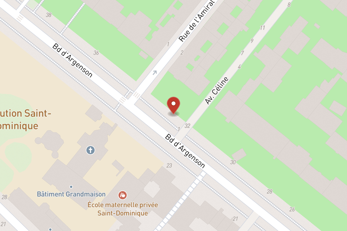 Plan de situation — 32BIS Boulevard Argenson