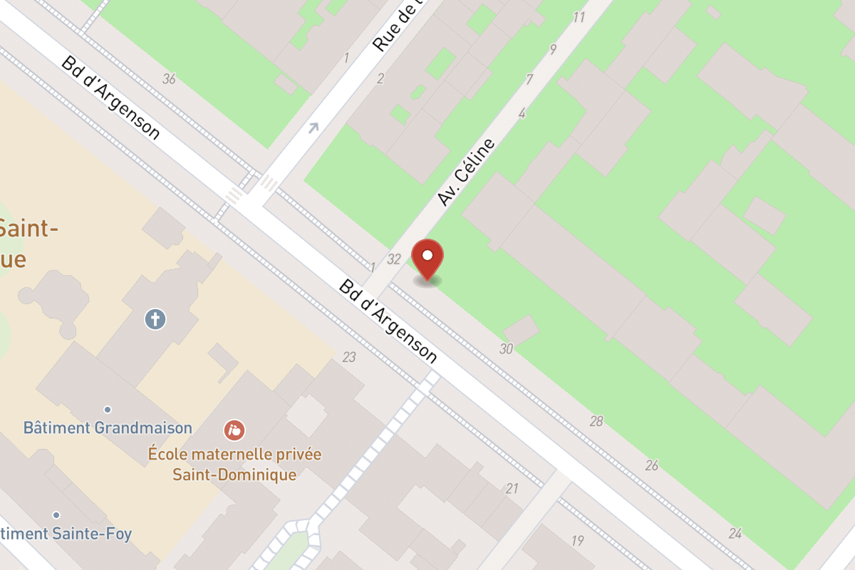 Plan de situation — 32 Boulevard Argenson