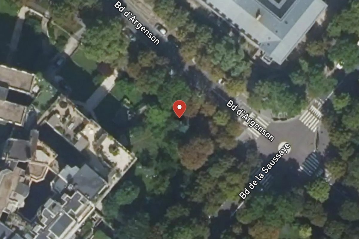 Vue satellite — 35 Boulevard Argenson