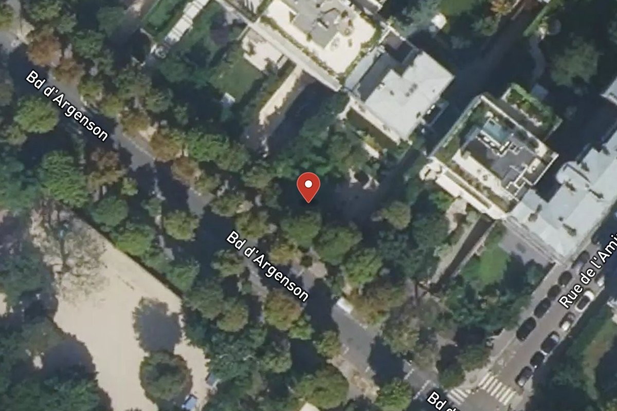 Vue satellite — 36BIS Boulevard Argenson