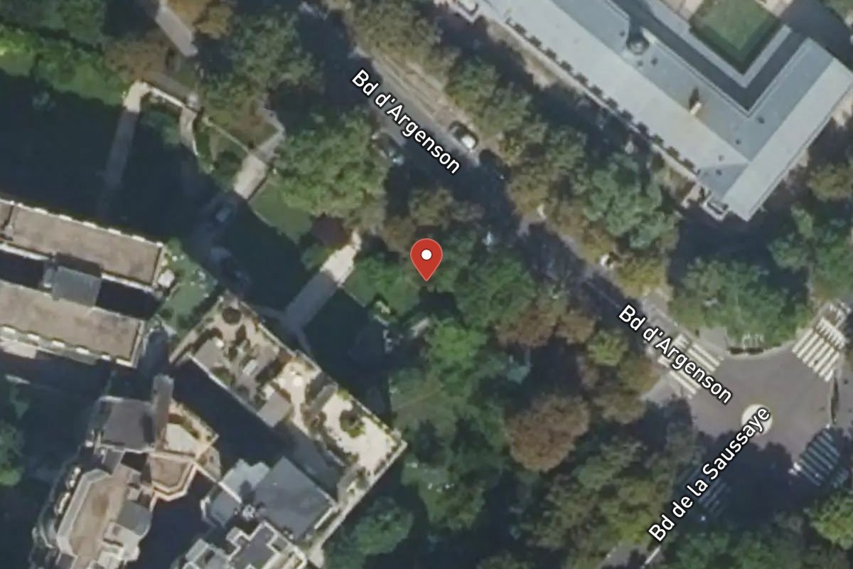 Vue satellite — 37 Boulevard Argenson