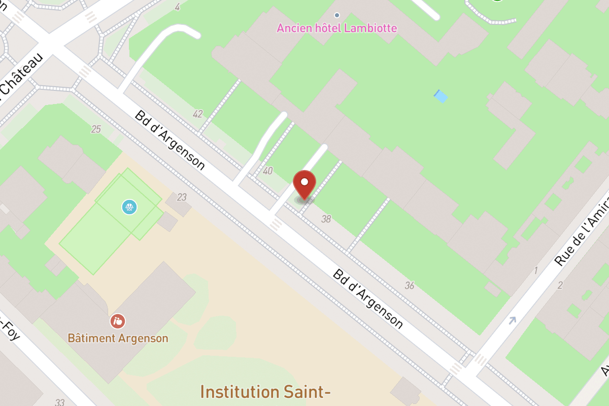 Plan de situation — 38BIS Boulevard Argenson