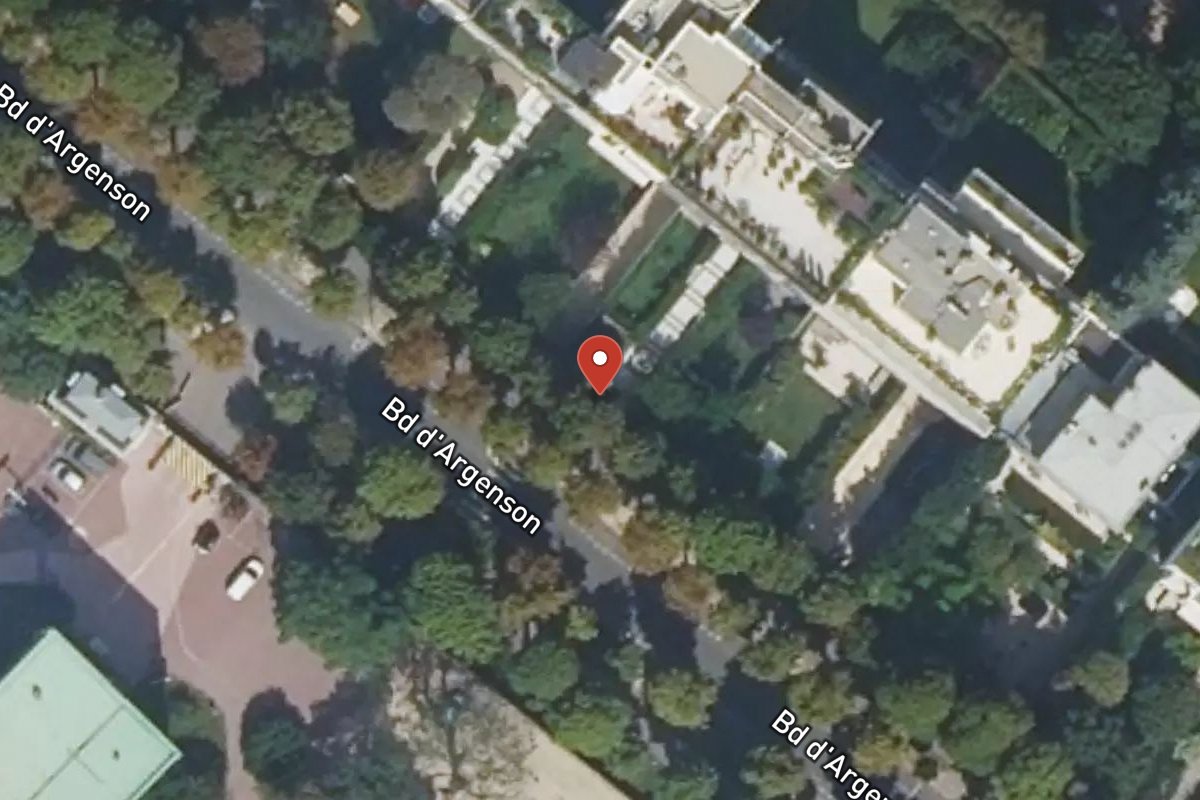 Vue satellite — 38BIS Boulevard Argenson