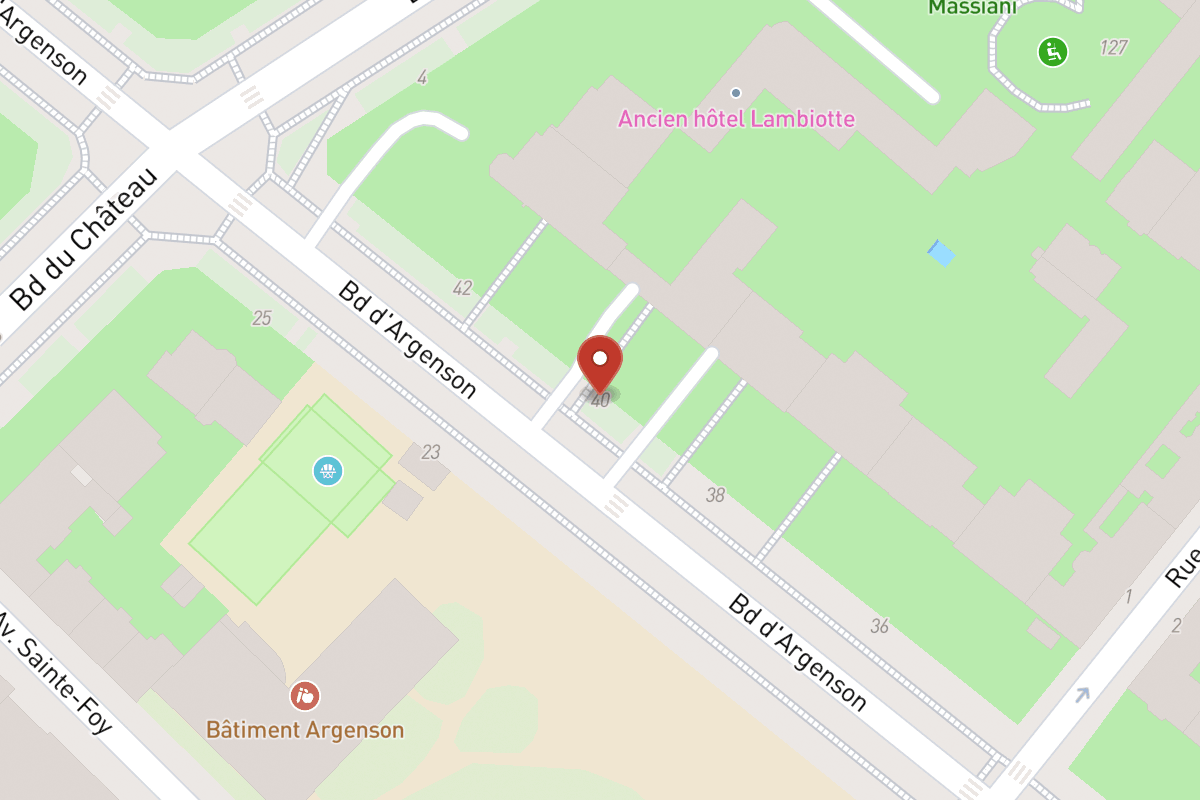Plan de situation — 40 Boulevard Argenson