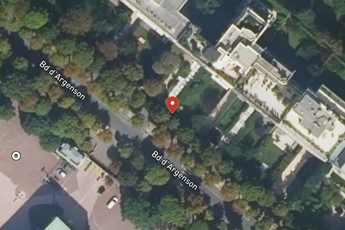 Vue satellite — 40 Boulevard Argenson
