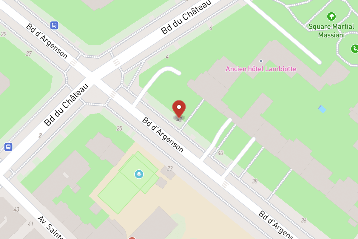 Plan de situation — 42 Boulevard Argenson