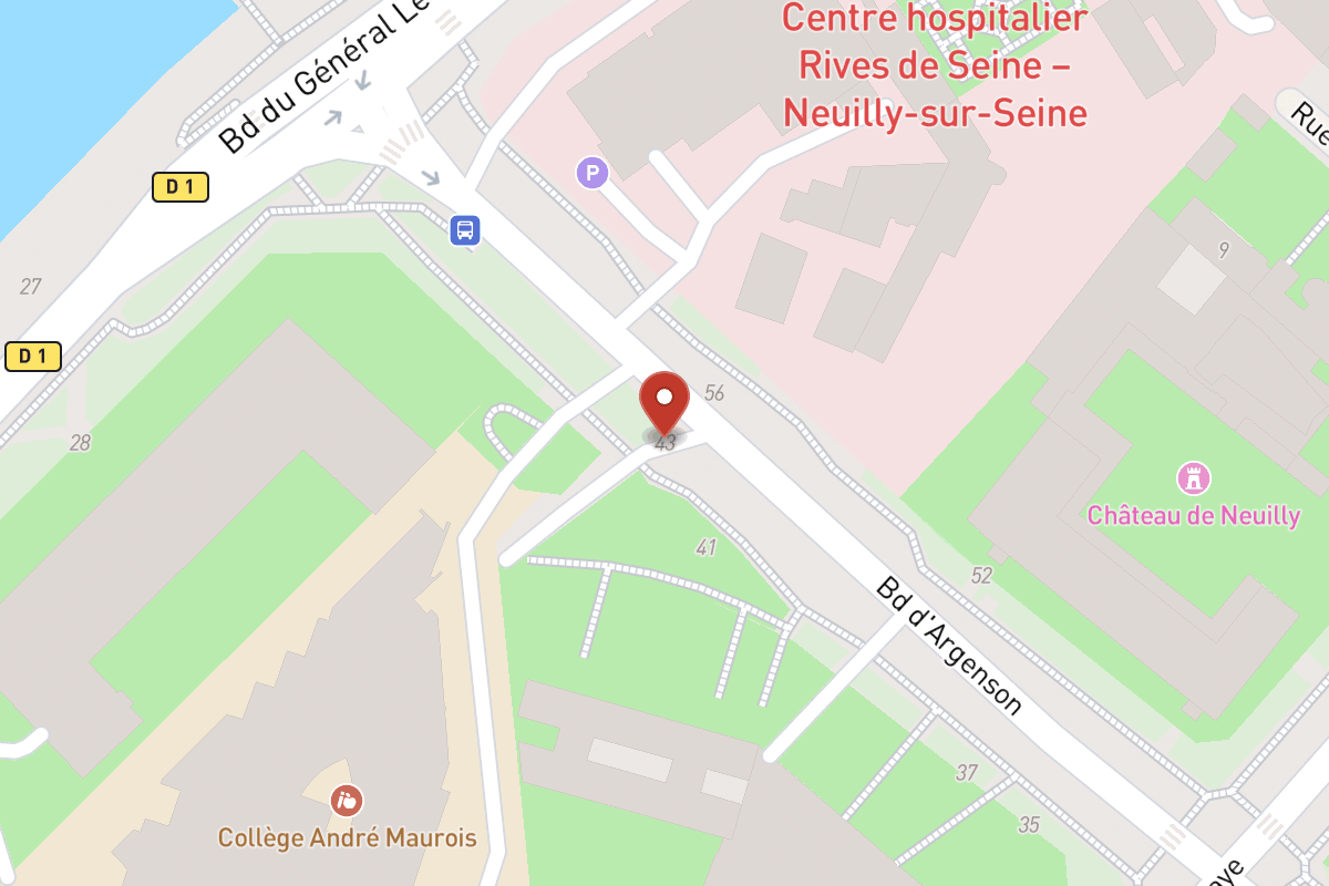 Plan de situation — 43 Boulevard Argenson