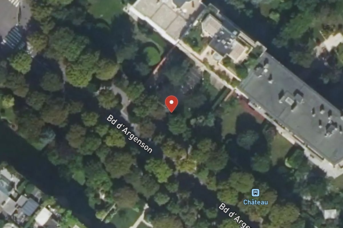 Vue satellite — 48 Boulevard Argenson