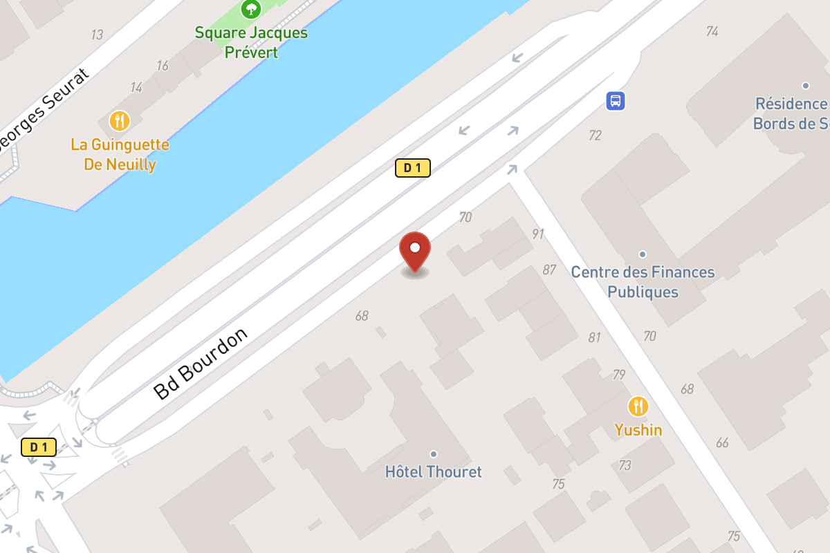 Plan de situation — 68BIS Boulevard Bourdon