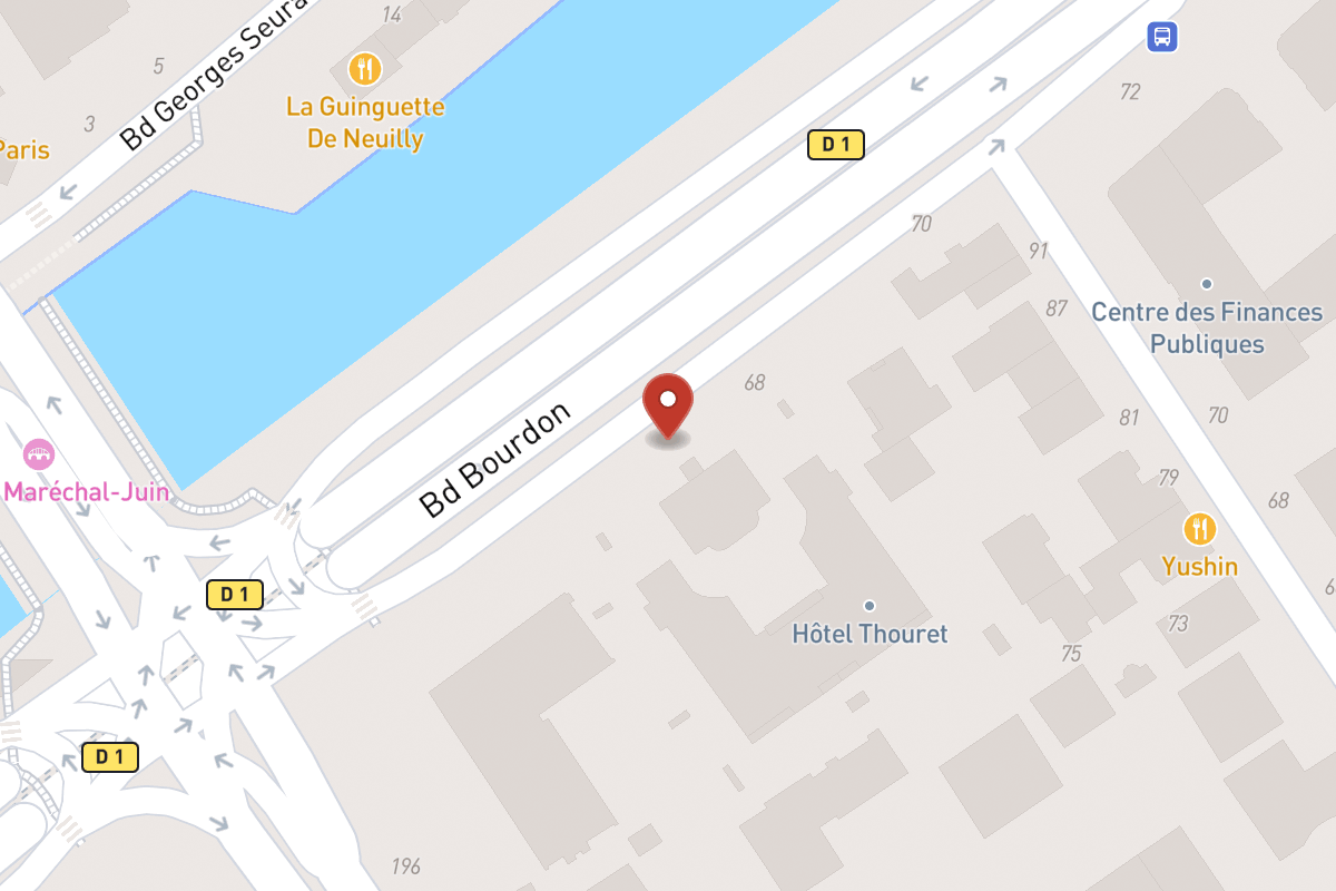 Plan de situation — 68 Boulevard Bourdon
