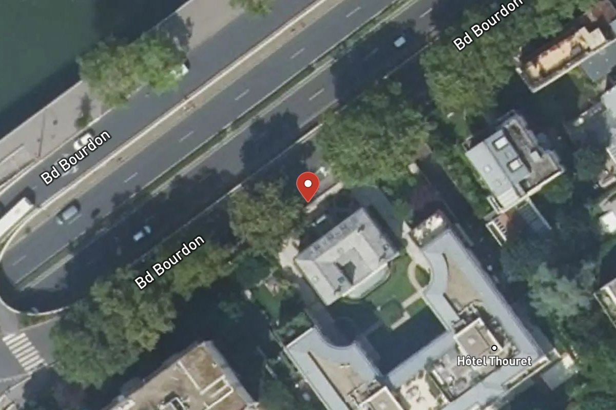 Vue satellite — 68 Boulevard Bourdon