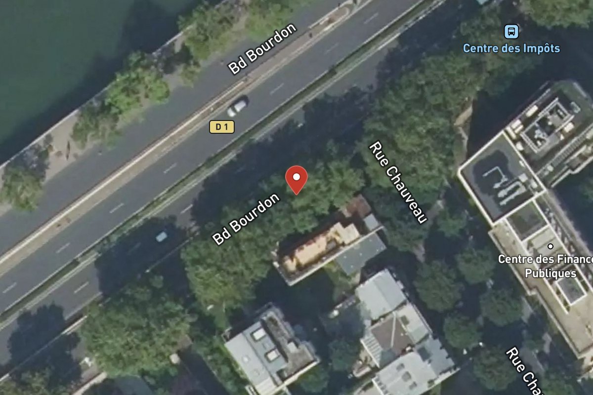 Vue satellite — 70 Boulevard Bourdon