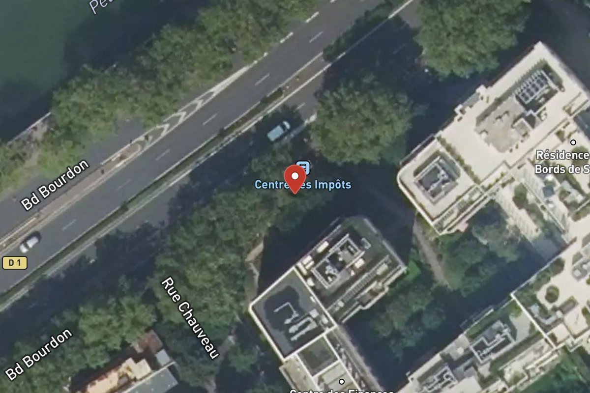 Vue satellite — 72BIS Boulevard Bourdon