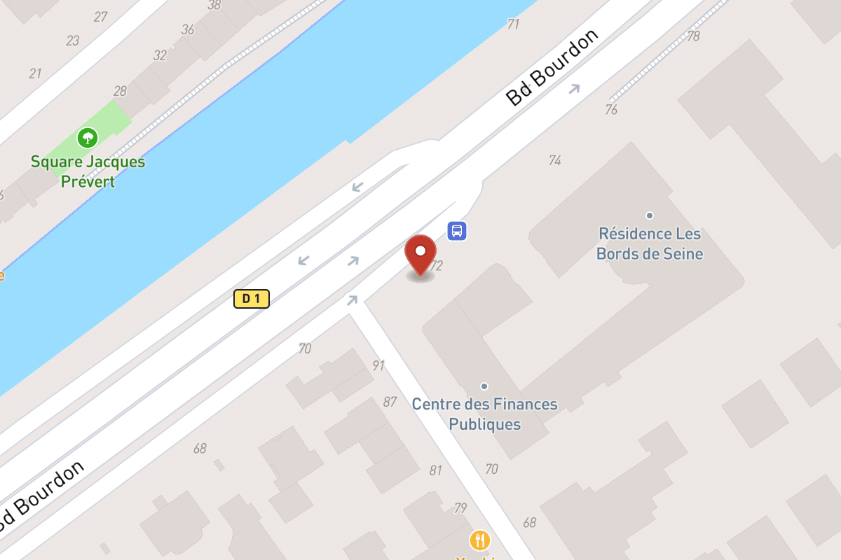 Plan de situation — 72TER Boulevard Bourdon