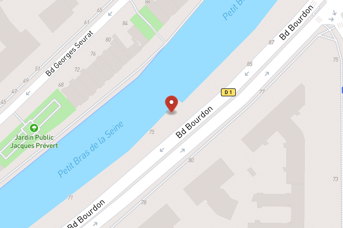 Plan de situation — 75BIS Boulevard Bourdon