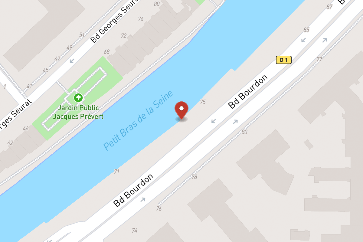 Plan de situation — 75 Boulevard Bourdon