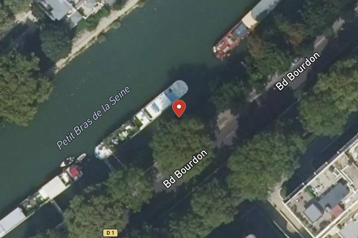 Vue satellite — 75 Boulevard Bourdon