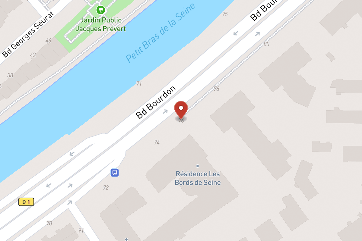 Plan de situation — 76 Boulevard Bourdon