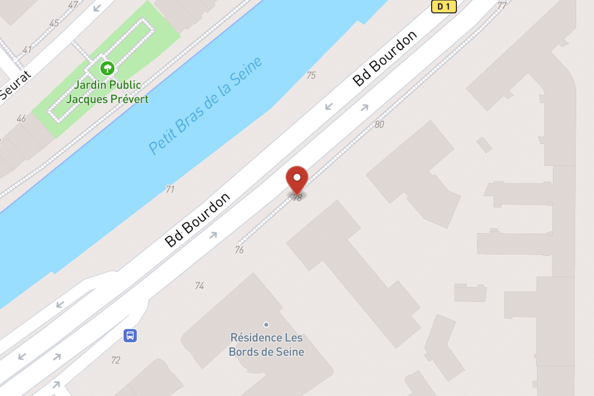 Plan de situation — 78 Boulevard Bourdon