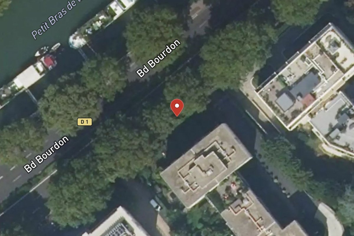 Vue satellite — 78 Boulevard Bourdon