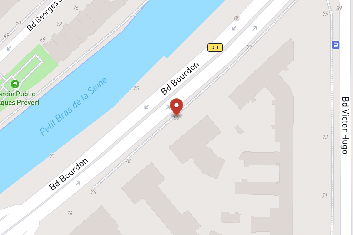Plan de situation — 80 Boulevard Bourdon