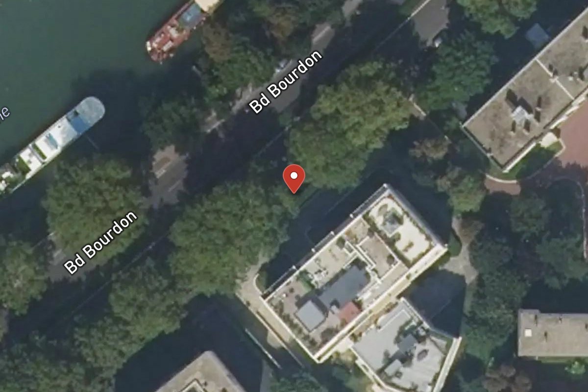 Vue satellite — 80 Boulevard Bourdon