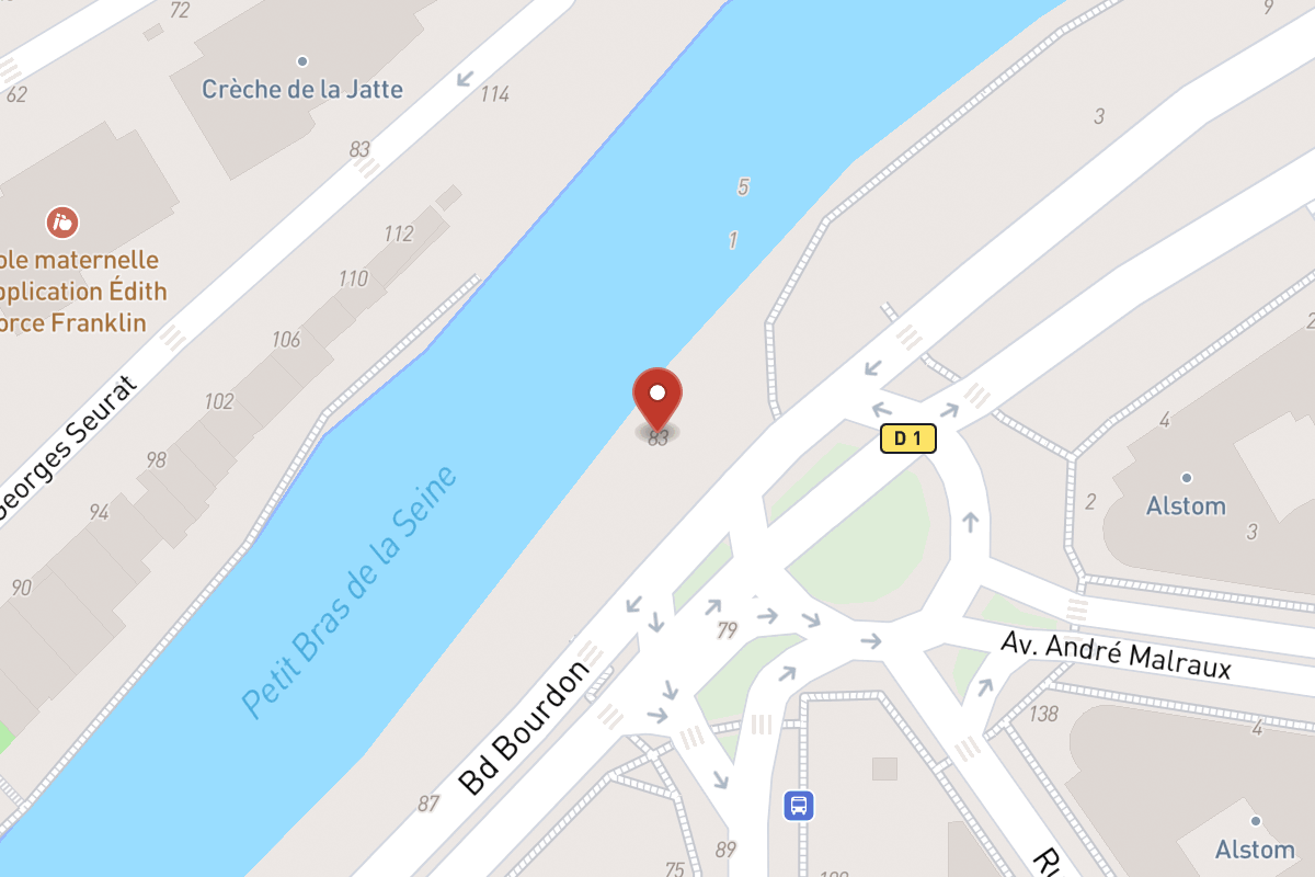 Plan de situation — 83 Boulevard Bourdon