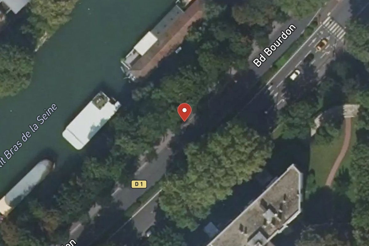 Vue satellite — 85 Boulevard Bourdon