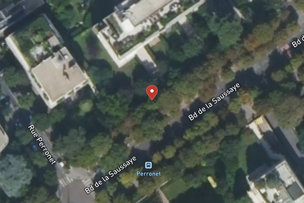 Vue satellite — 17BIS Boulevard de la Saussaye