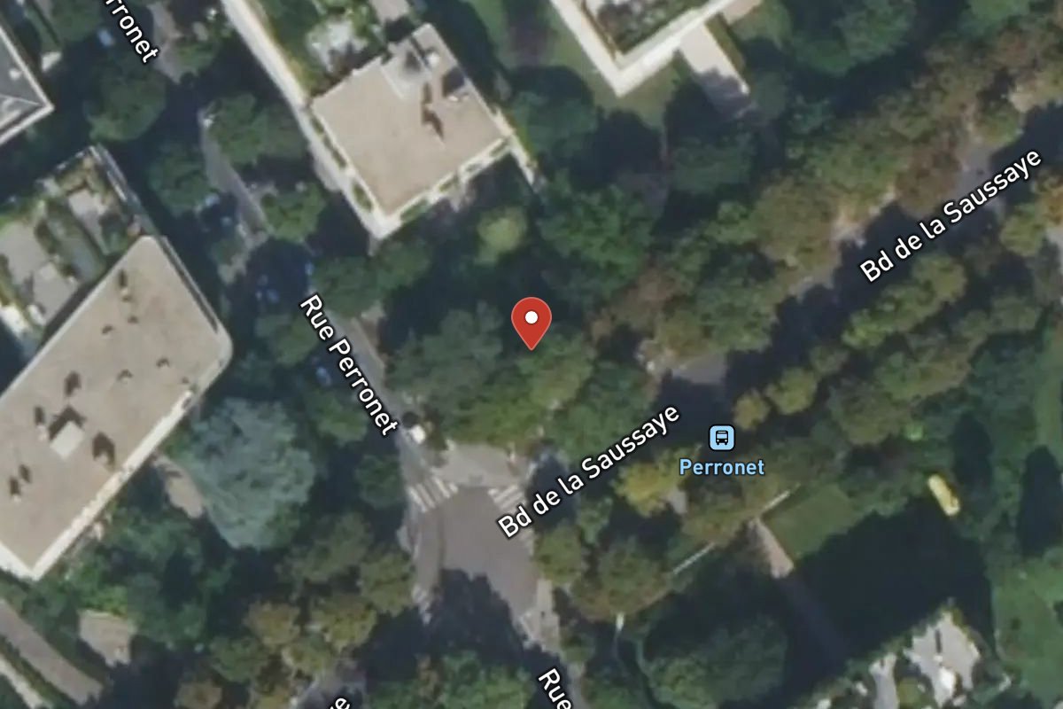 Vue satellite — 17 Boulevard de la Saussaye
